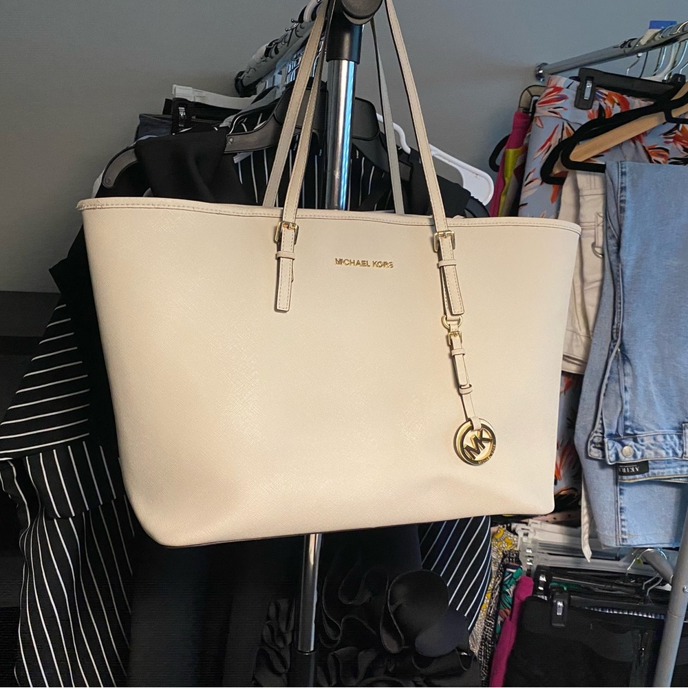 Michael Kors Cream Tote Bag